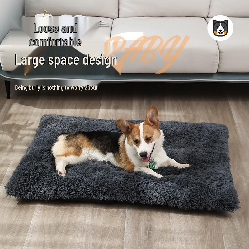 Plush Winter Warm Pet Bed: Cozy Cushion for Dogs & Cats