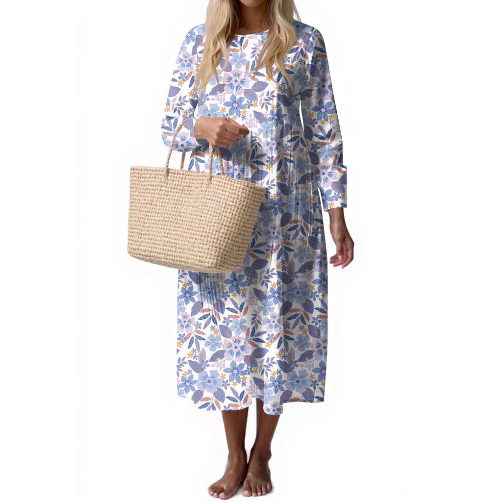 Dámské módní ležérní bez rukávů s kulatým výstřihem jednobarevné elegantní temperamentní šaty