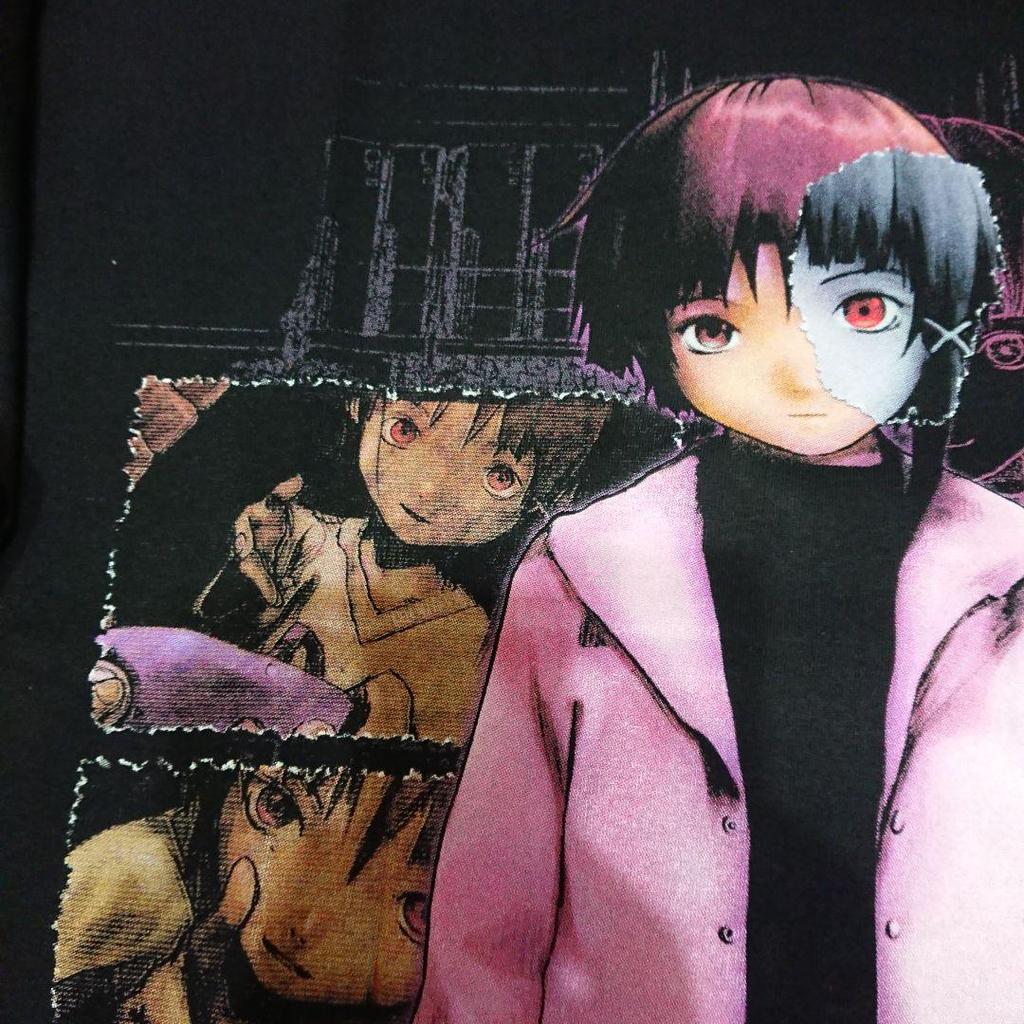 [USED] Serial Experiments Lain T-shirt Black XL Rare