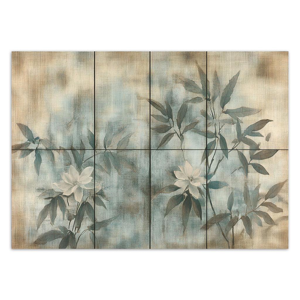 Wallpaper Plant shoots and flowers pastel background