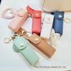 Heart-Shaped Red Leather Mini Bag with Makeup Mirror & Lipstick Charm for Girls