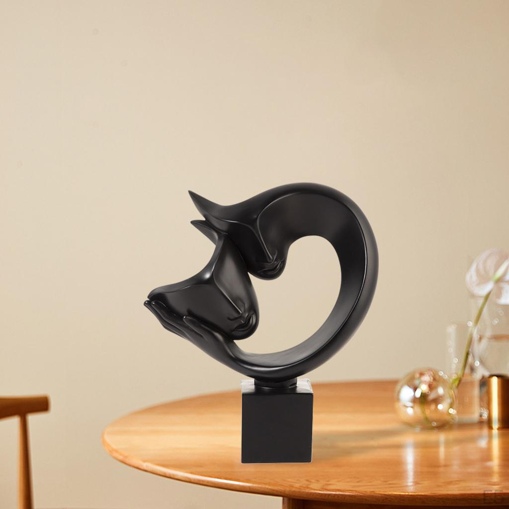 Abstract Statues Sculpture, Crafts Character Passionate Embrace Figurines for Shelf