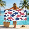 American Flag Fashion Beach Towel: Ideal for Summer Adventures Soft, absorbent and quick drying suitable for swimming and bathing