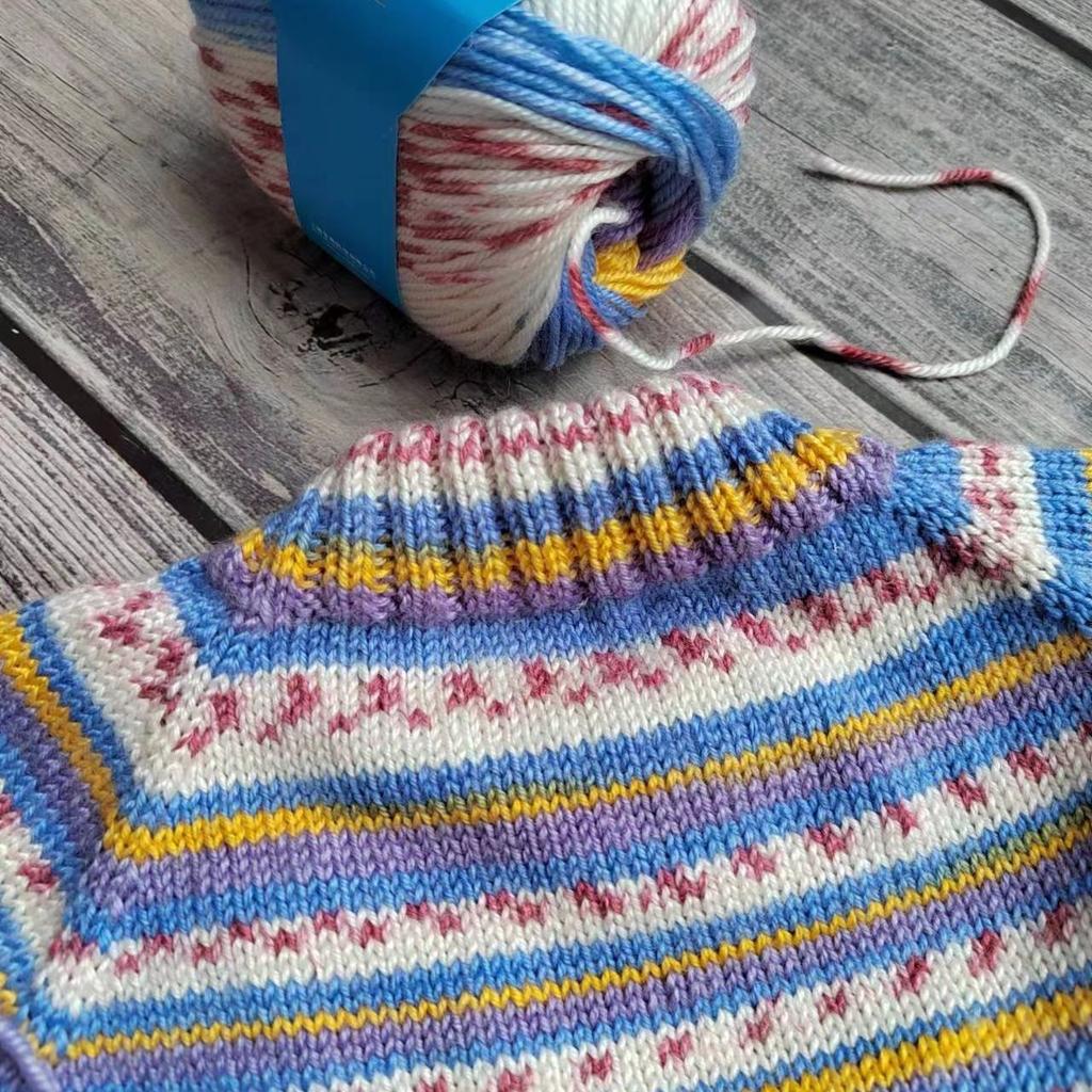 50g Fancy Wool Yarn 35% Wool and 65% Acrylic for Children's Medium Coarse Yarn Hand-knitted Soft Fluffy Blended Wool Thread