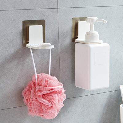 Suporte para frasco de shampoo líquido para chuveiro de banheiro, suporte de plástico para parede