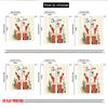2pcs 2D flat printing Christmas Party Curtains Christmas Santa chimney gift Digital Printed Polyester Drapes Festive Wall Decor