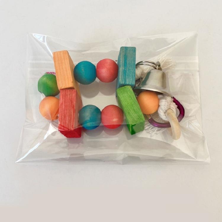 Pet Budgies Cage Perch Stand Wood Chew Toy Parrots Swing Hanging Toy for Cage