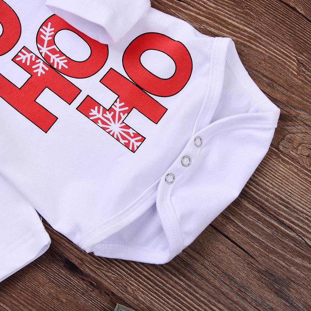 Newborn Infant Baby Boy Girl Christmas Clothes Romper Tops Pants Xmas Outfit Set