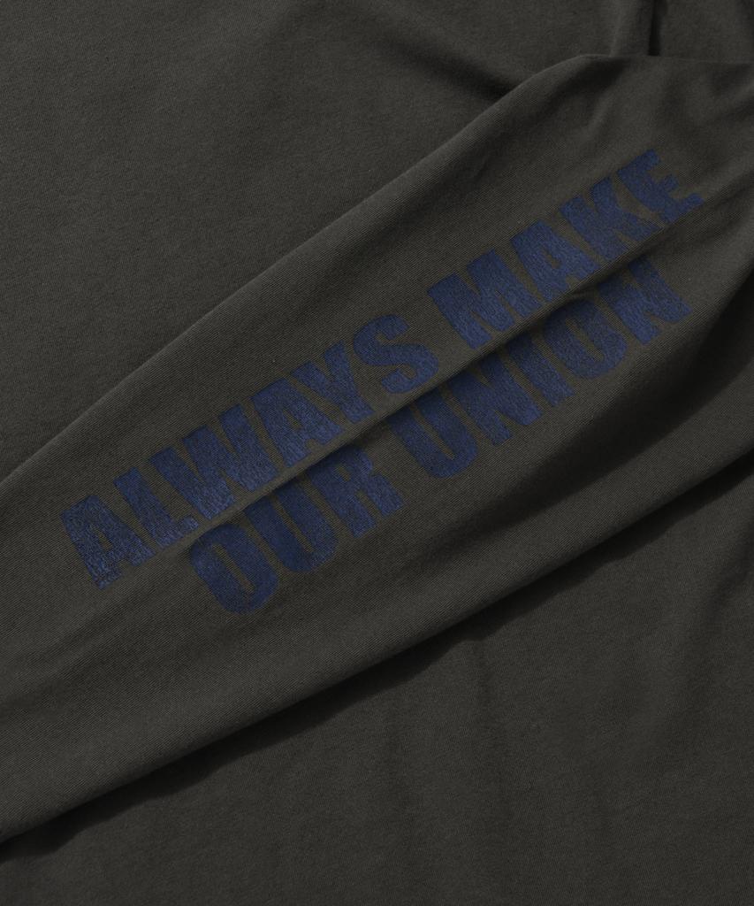 AMOU Wave Man Long Sleeve Charcoal