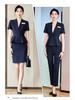 Women's Short Sleeve Professional Suit for Salon and Hotel Work