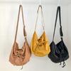 Drawstring Crossbody Shoulder Bag Simple Fashion Bag Versatile Bag Nylon Bags