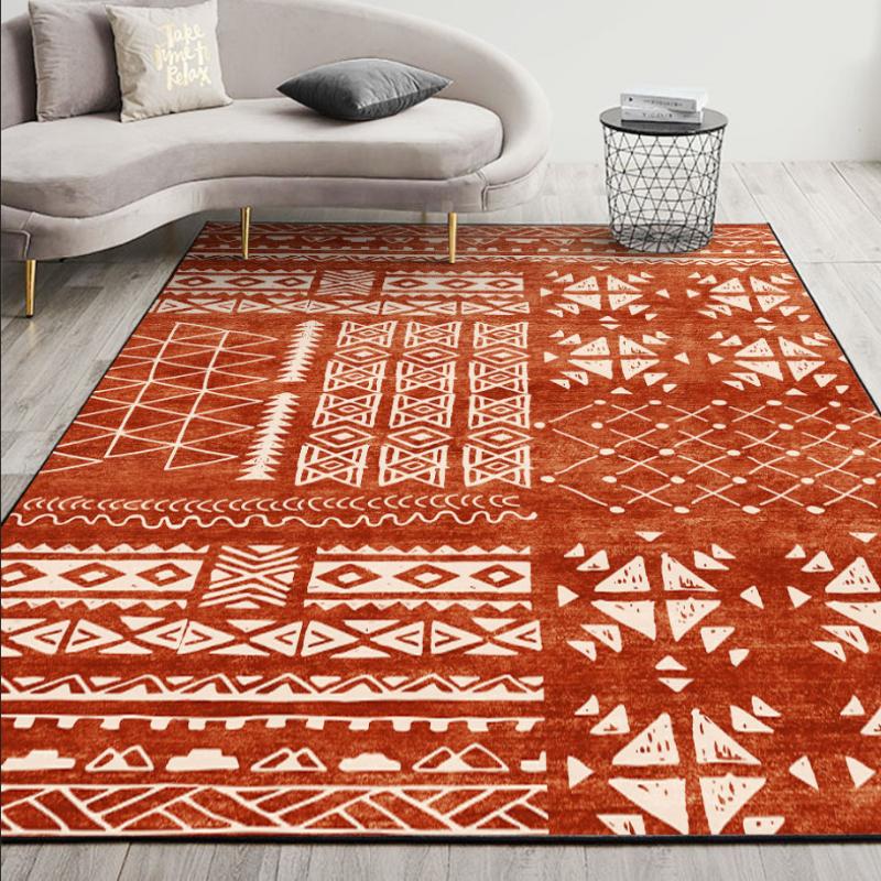 Light Color Retro Carpets for Living Room Original Kids Bedroom Carpets Large Size Entrance Rugs Room Decor Table Floor Mats