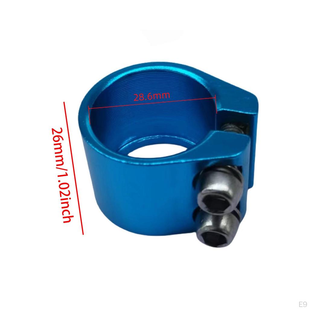 Seat Post Clamp 28.6 Mm Reliable Replacement Accessory Lightweight Tightener Clip Road Bike Seatpost