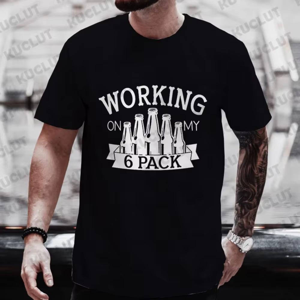 Men Tees International Beer Day Funny Graphic Y2k Tops Male Friends Drinking Party Plus Size Matching Shirts Outfit Streetwear
