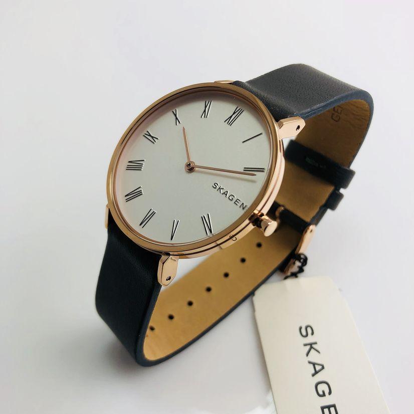SKAGEN Women Hald Grey Leather Band