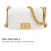 Chanel Grain Embossed Calfskin Crossbody Bag, Shoulder Bag Small Women's Pearlescent White A67085-B09142-10601