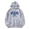 Women's Autumn/Winter Fashion Loose Hooded Sweatshirt - Letter Print