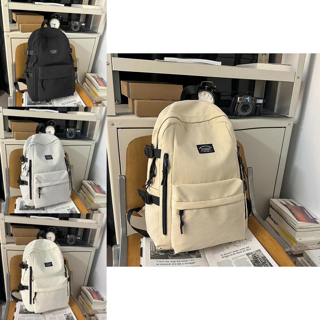 Nylon Casual Laptop Backpack For Students With Air Cushion Straps For School And Travel