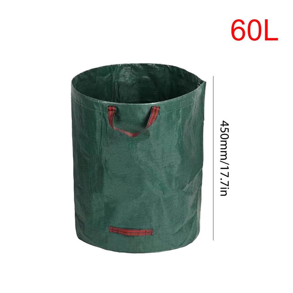 50/100/200/300/400/500L Garden Waste Bag Reusable Large Capacity Garden Bag Waterproof Leaf Sack Storage Collection Container