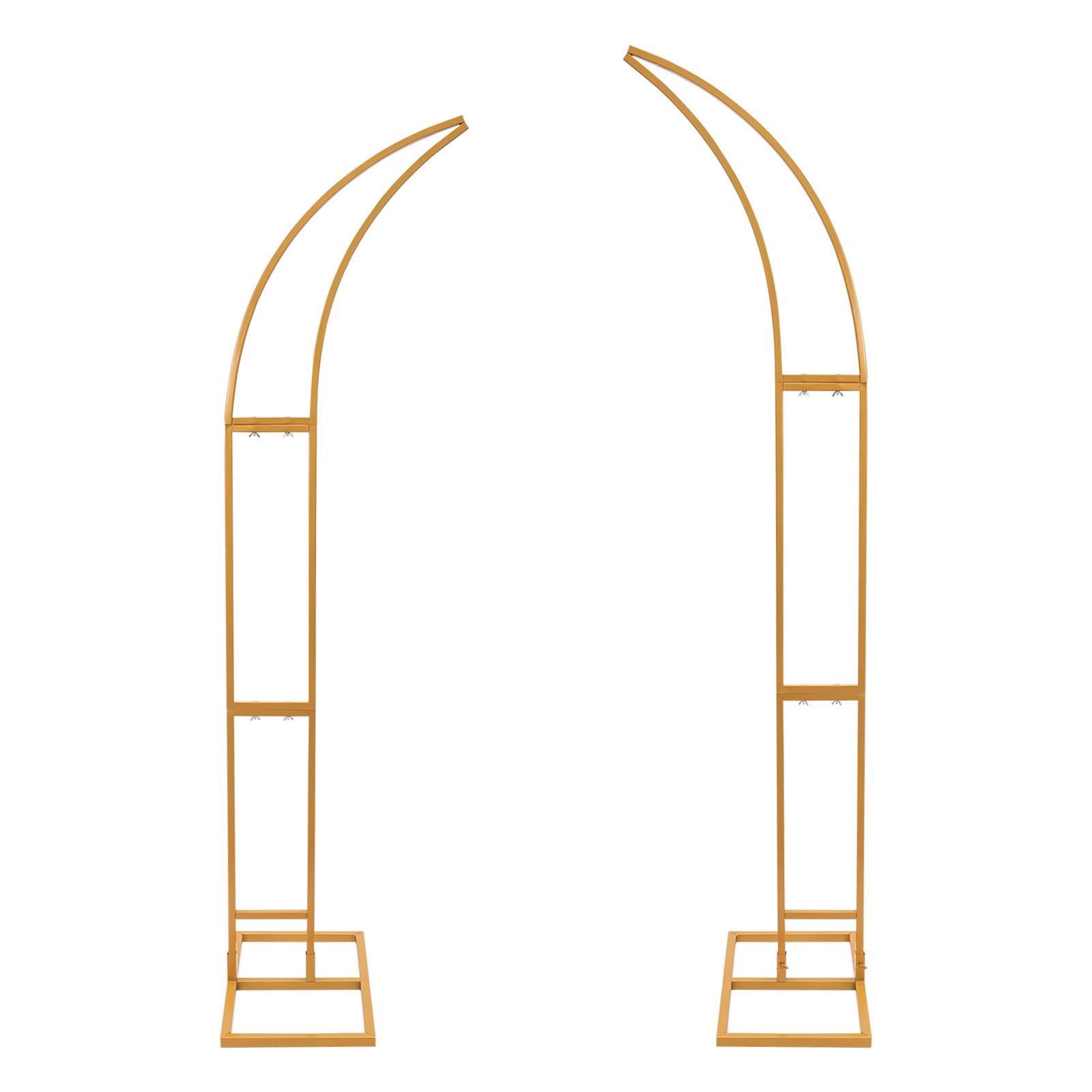 

2 шт. Золотые/Белые Свадебные Арки Стойки для Свадеб, Вечеринок по случаю дня рождения, Церемоний открытия, Банкетов L золотой