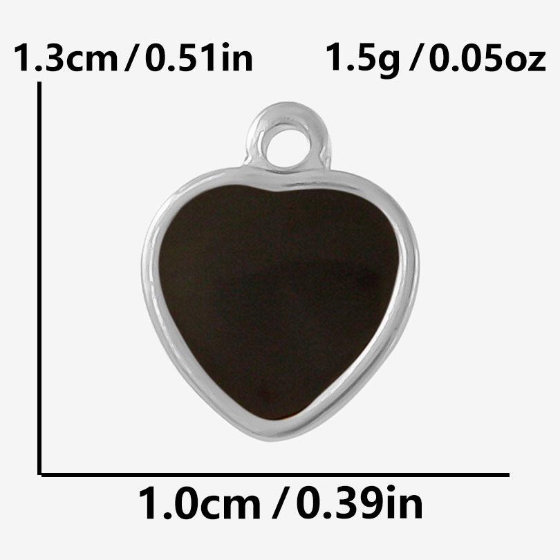 6pcs Punk Dark Black Stainless Steel Enamel Charms For Jewelry Making Supplies Sun Heart Cross Ocean Animal Pendant DIY Pendants