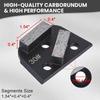 3pcs 6mm Bore Thread Diamond Grinding Shoes 2 Teeth Polishing Shoes Block  Concrete Floor Grinding