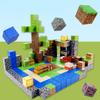 Pixel-Stil Mineral Magnet Welt Magnetische Bausteine Montage Ersatzteile Sensorisches Spielzeug für Kinder DIY Tierwürfel Grundplatte