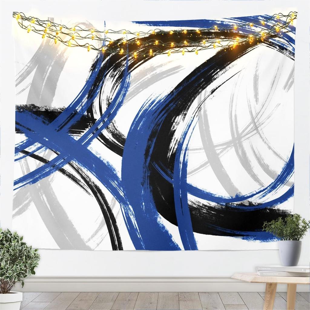 Hot Pink Black White Tapestry For Kids Boys Girls Abstract Morden Wall Art Buffalo Check Wall Hanging Blanket Bedroom Decor