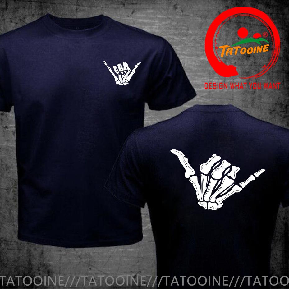 Bone Hand Loose Skeleton Hand T Shirt Unisex Fashion Tshirt Trendy Casual Clothes Summer Hip Hop Sportswear Street Tops Tee Shirt