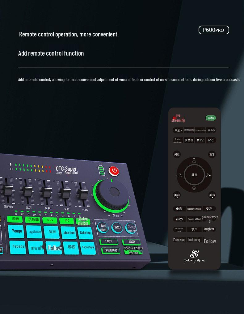 Meiyin Xiuxiu P600pro C180 Sound Card & Microphone Set – Mobile & Computer Compatible
