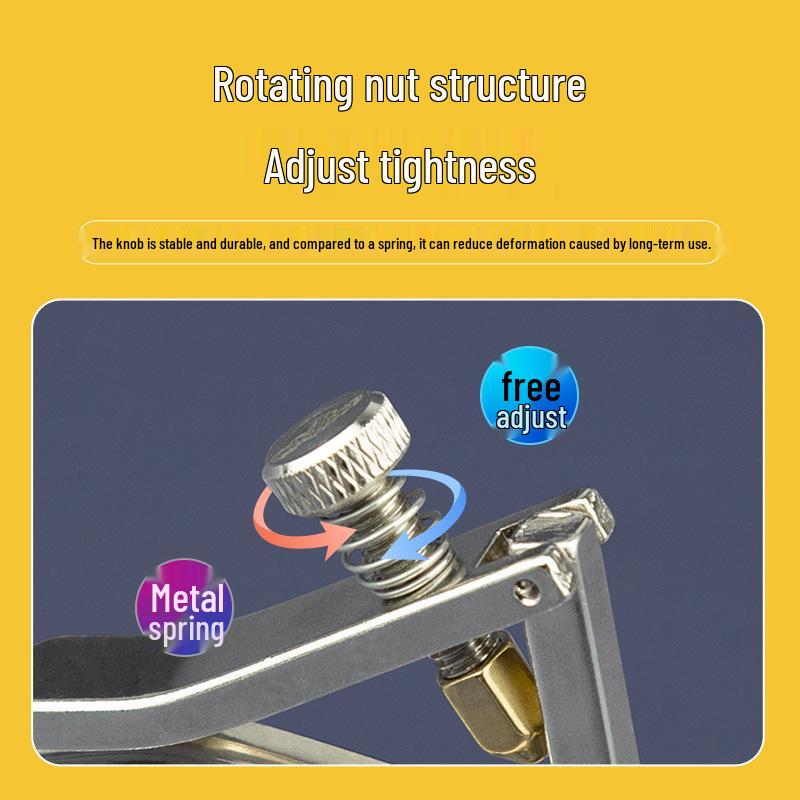 Alice A007V Metal Guitar Capo for Folk Acoustic Guitar - Personalized Transposer Clip