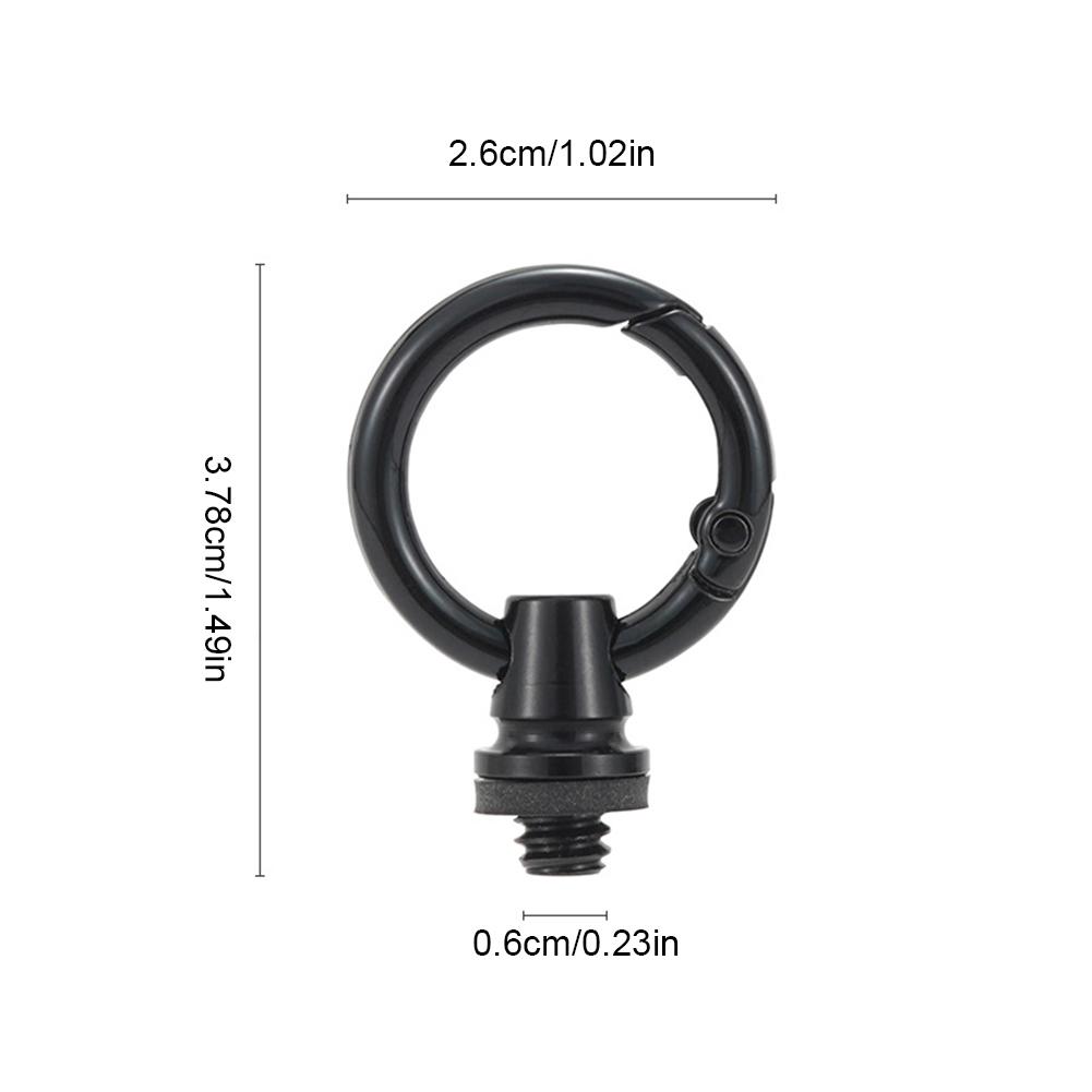 Camping Light Hanging Ring 1/4 Inch Thread Ring Shaped Lamp Hanger with Large Opening for Outdoor Tent Picnic