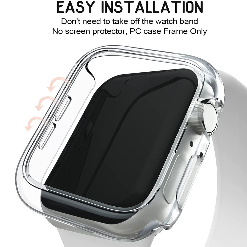 Cover For Apple Watch Case 44mm 40mm 42mm 38mm 44 Mm Accessories PC Protector Bumper iWatch Series 6 Se 5 3 7 8 9 41mm 45mm Case