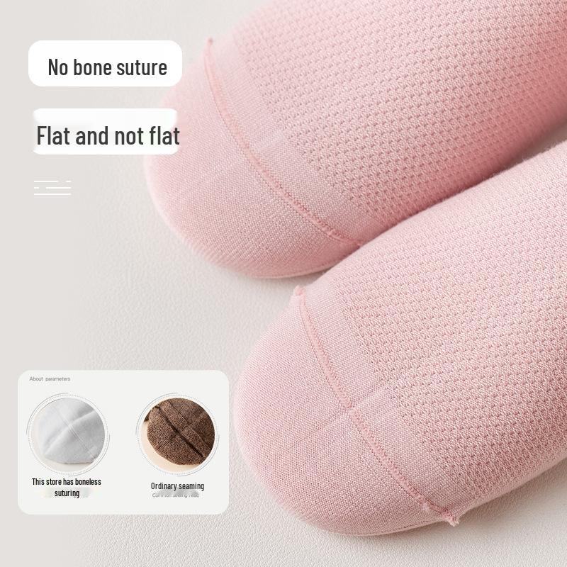 Breathable, Mid-calf Pure Cotton Socks: Mesh, Odor-resistant, Sweat-absorbing, Thin for Spring/summer, Solid Color, Seamless, Long Fit.
