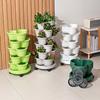 Vegetable Plastic Pot Family Balcony Strawberry Potted Plant Three Dimensional Multi-layer Space Saving Planting Flower Pots