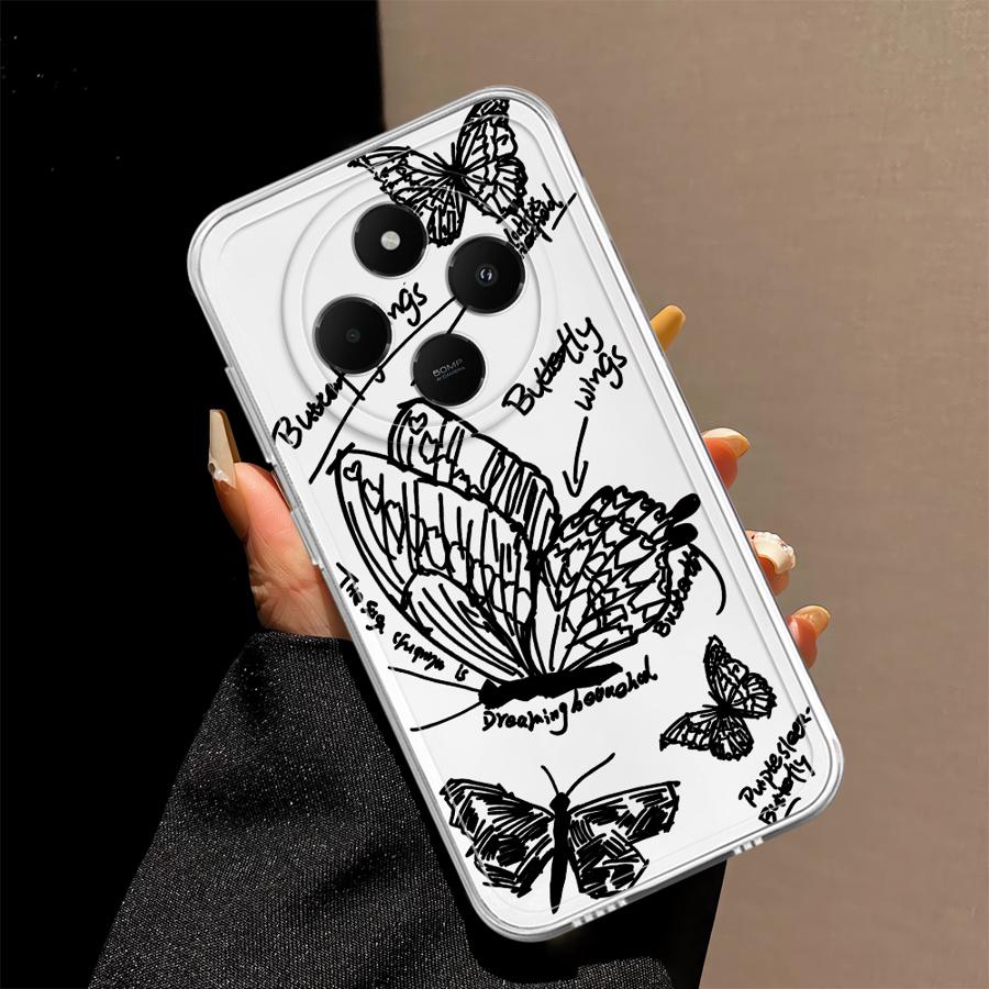 Butterfly Case for Xiaomi Poco X3 NFC X3 Pro Soft Phone Cover