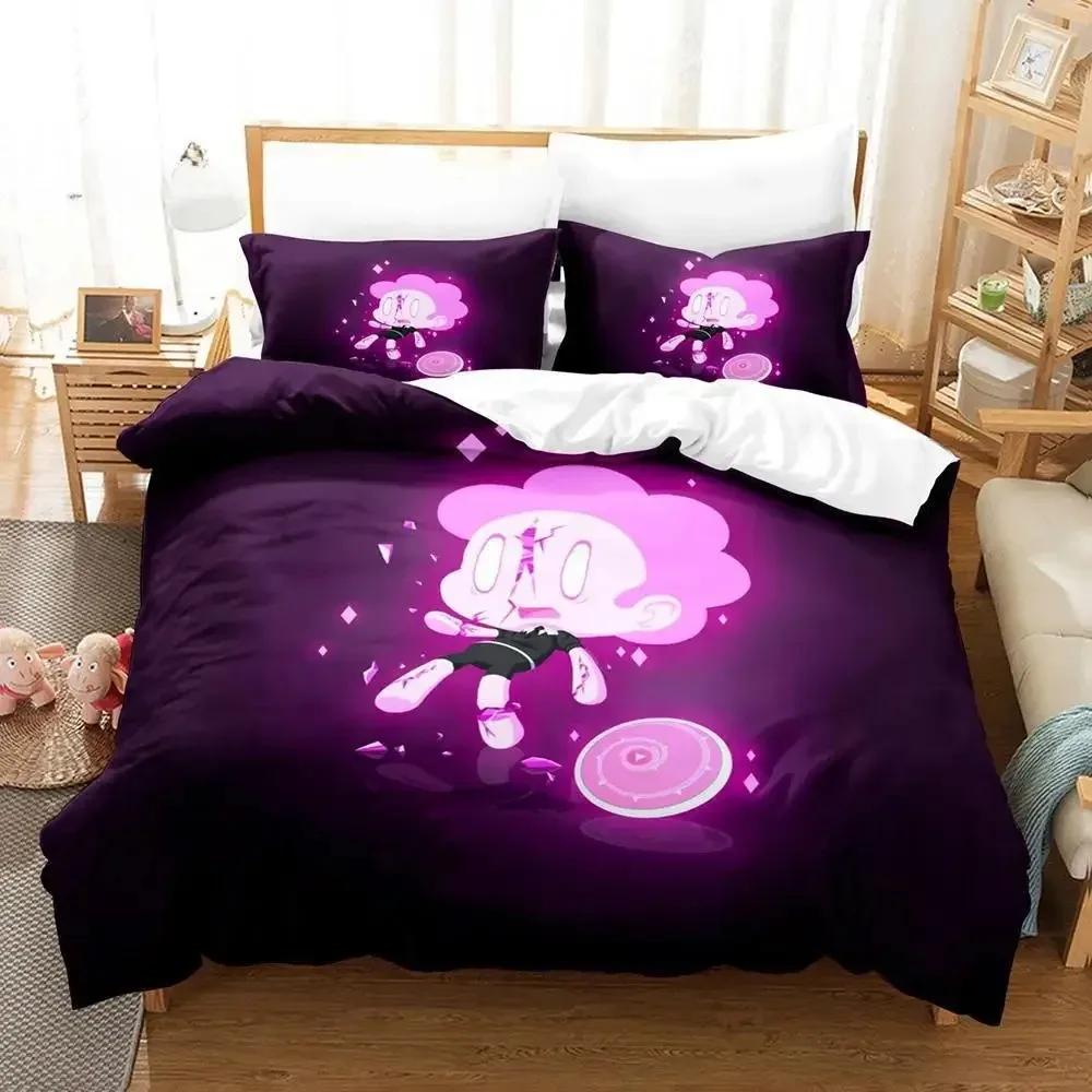 Nytt Kawaii Steven Universe Sängklädesset Enkelt Twin Full Queen King Size Sängset Aldult Barn Sovrum 3D-tryck Anime Lakan Set