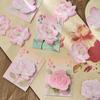 Four Seasons of Fragrance Series Memo Notes  Chinese Style Flowers and Different Shaped Sticky Notes Student Stationery N Times