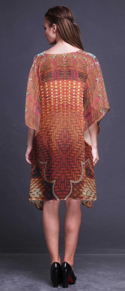 Phagun Ladies Plus Size Kaftan Summer Wear Beach Coverup Kimono Kaftan-4X-5X