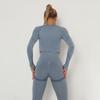 European & American Seamless Long-Sleeve Quick-Dry Yoga Top