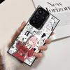 Darling Zero Two 02 Anime Soft Phone Case for Samsung Galaxy S24 S25 FE S26 Edge S23 Ultra S22 Plus S21 + Shockproof Cover Back