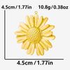 6pcs PVD Real Gold Plated Cherry Strawberry Flower Pendant Stainless Steel Charms For Jewelry Making Bulk Plant Charm Materials