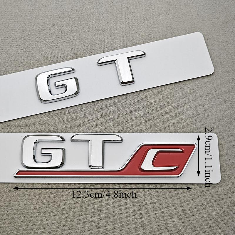 MZT3 Logo GT C GT Letters For Mercedes Benz AMG GT GTC Badge Emblem Stricker - Rear Trunk Decals Tail Exterior Accessories