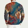 Herren Rundhals Langarm Rippstrick Pullover