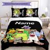 3pcs Custom Name Cartoon My Singing Monsters Bedding Set Duvet Cover Closure Includes 1 Duvet Cover & 2 Pillowcases for All Seasons Bedroom Decor