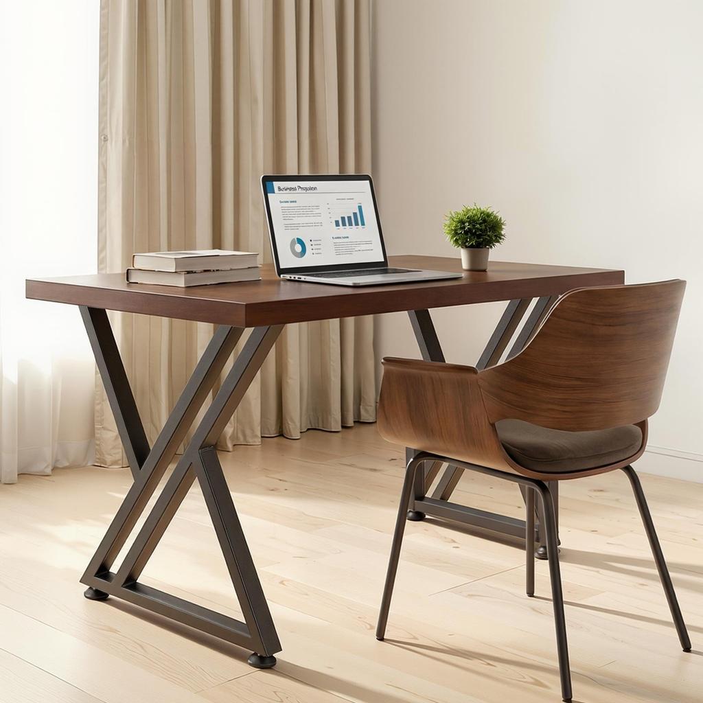 Table Legs, 740 X 610 Mm (H X W) Steel Furniture Legs, 1000 Kg Max Load Heavy Duty, Easy Installation, Stable for Home Office Desk DIY, Coffee Dinner