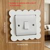 1/2/4pcs Cloud Wave Switch Cover Frame, Wave-Shaped Switch Panel Decorative Border, Aesthetic Wall Switch Decoration for Bedroom