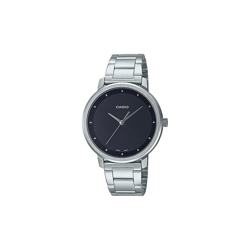 

Casio CASIOSTANDARD series 50 meters waterproof quartz movement stainless steel strap Japanese and Korean watch women s watch black dial LTP-B115D-1EV чёрный