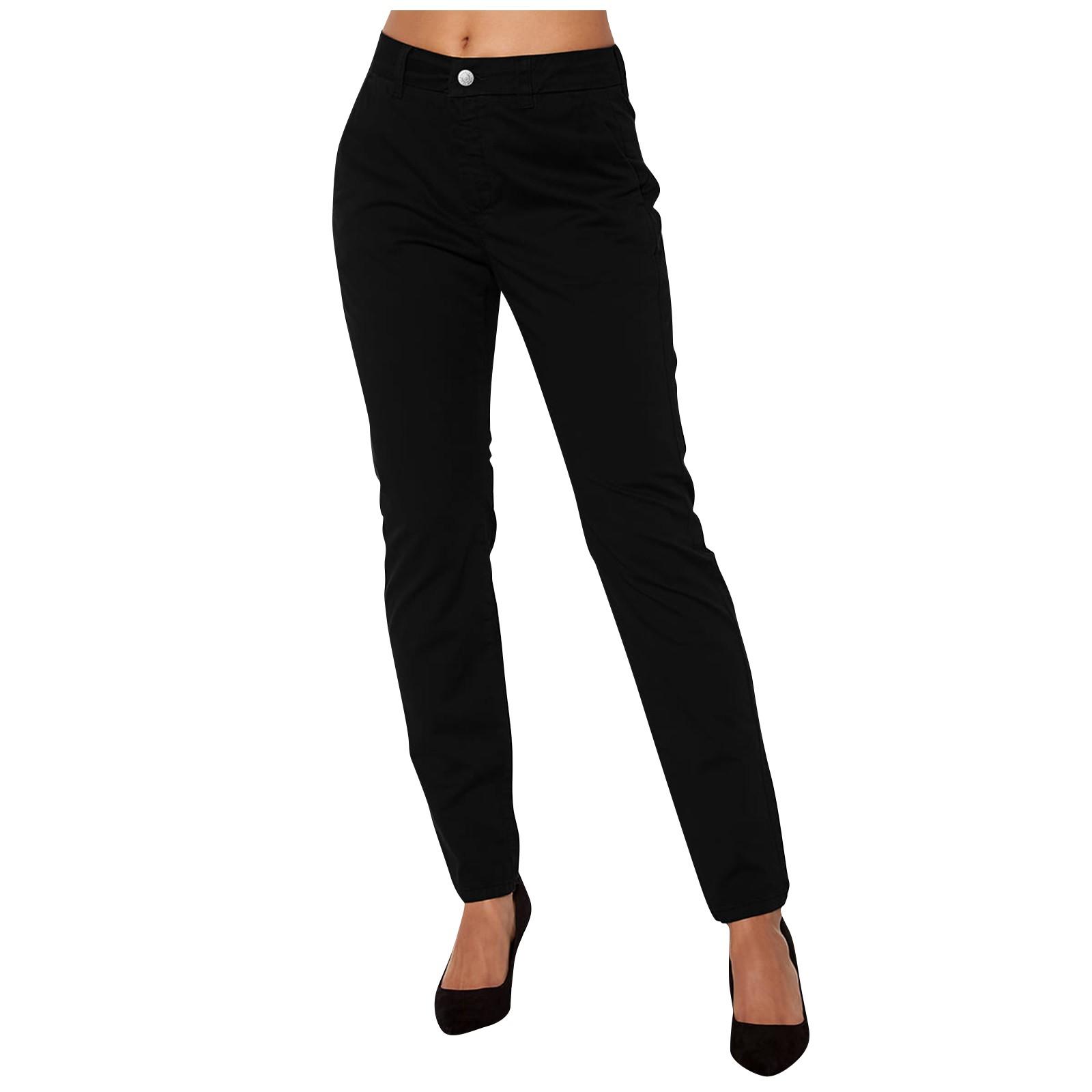 

Сплошной цвет повседневных костюмных брюк с высокой талией, женские повседневные модные прямые узкие брюки с карманами XXL