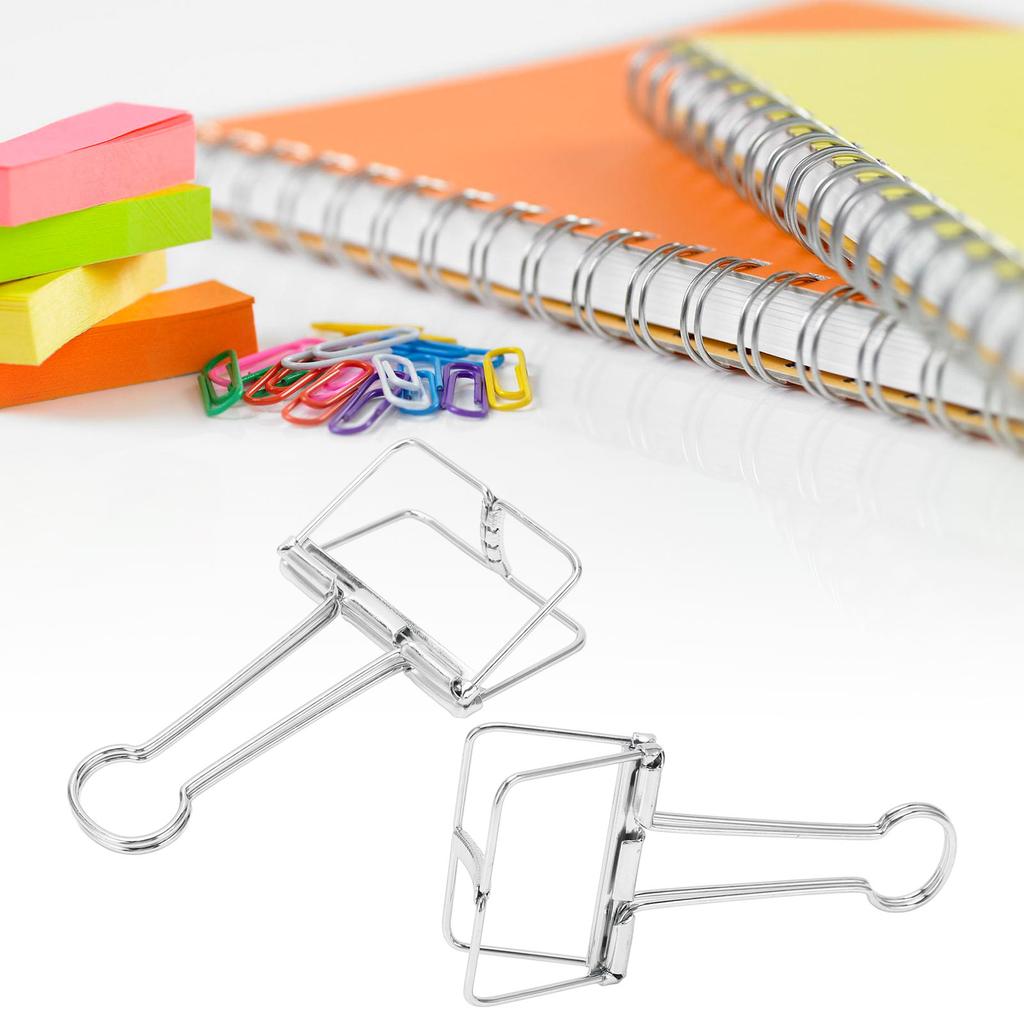 51mm 30pcs Clips Strong Clamping Force Metal Hollow Tail Clips Clips Paper Clamps for Document